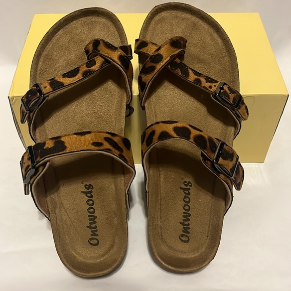 Outwoods Leopard Print Sandals - Picture 2 of 4